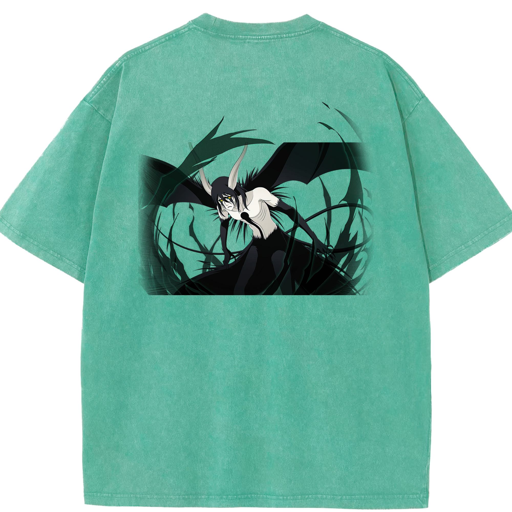 （画像用） ブリーチ ウルキオラ·シファー BLEACH Ulquiorra cifer 綿100% ヴィンテージ風 半袖Tシャツ（背面プリント）